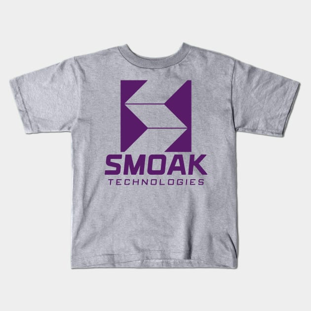 Smoak Technologies - Star City 2046 - Purple Kids T-Shirt by fenixlaw